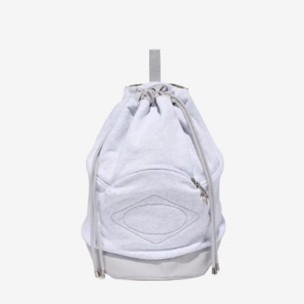 미스치프 드로우스트링 더플백 라이트 멜란지 그레이 Mischief Drawstring Duffle Bag Light Melange Grey