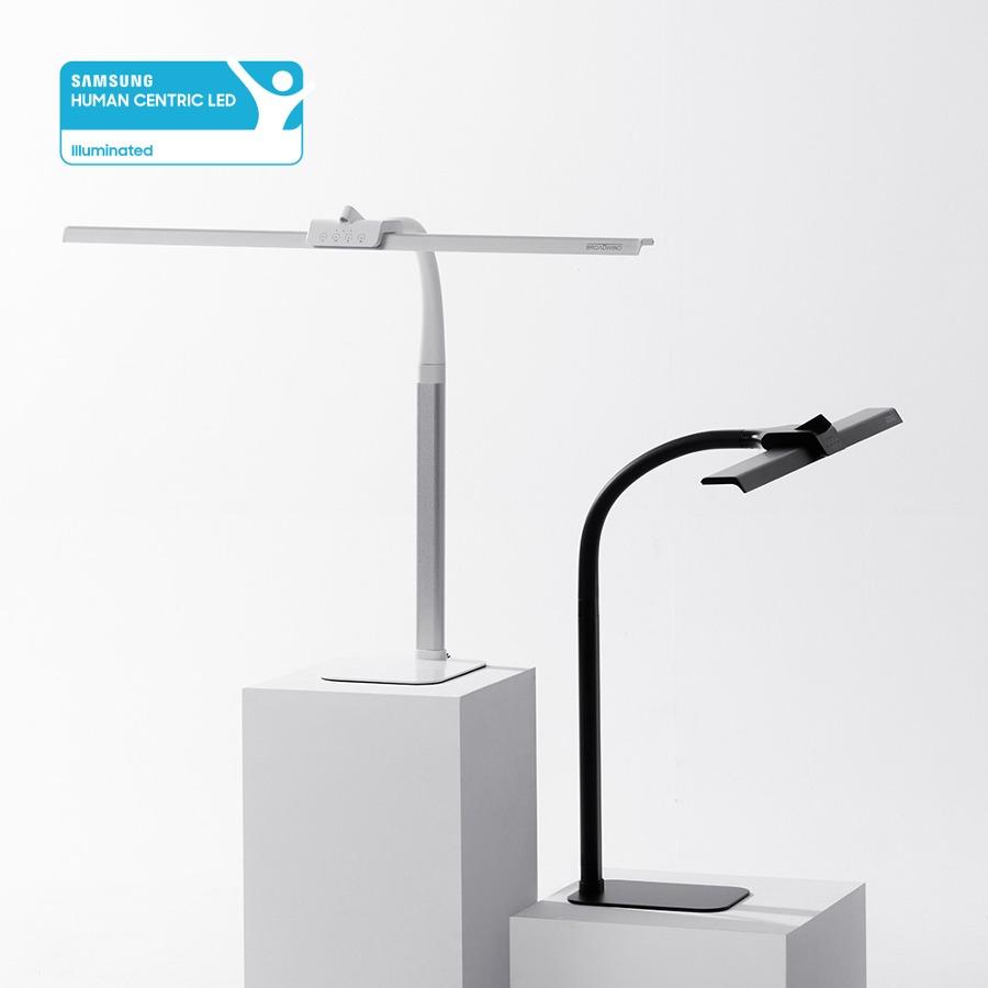 브로드윙L 화이트 멜라토닌 LED 와이드 스탠드 LSP-9300WH 책상 조명