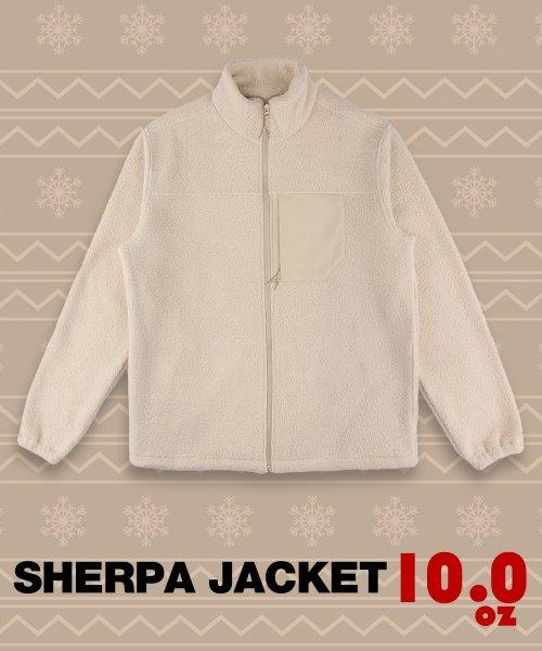 쉐르파 후리스 집업 자켓_크림