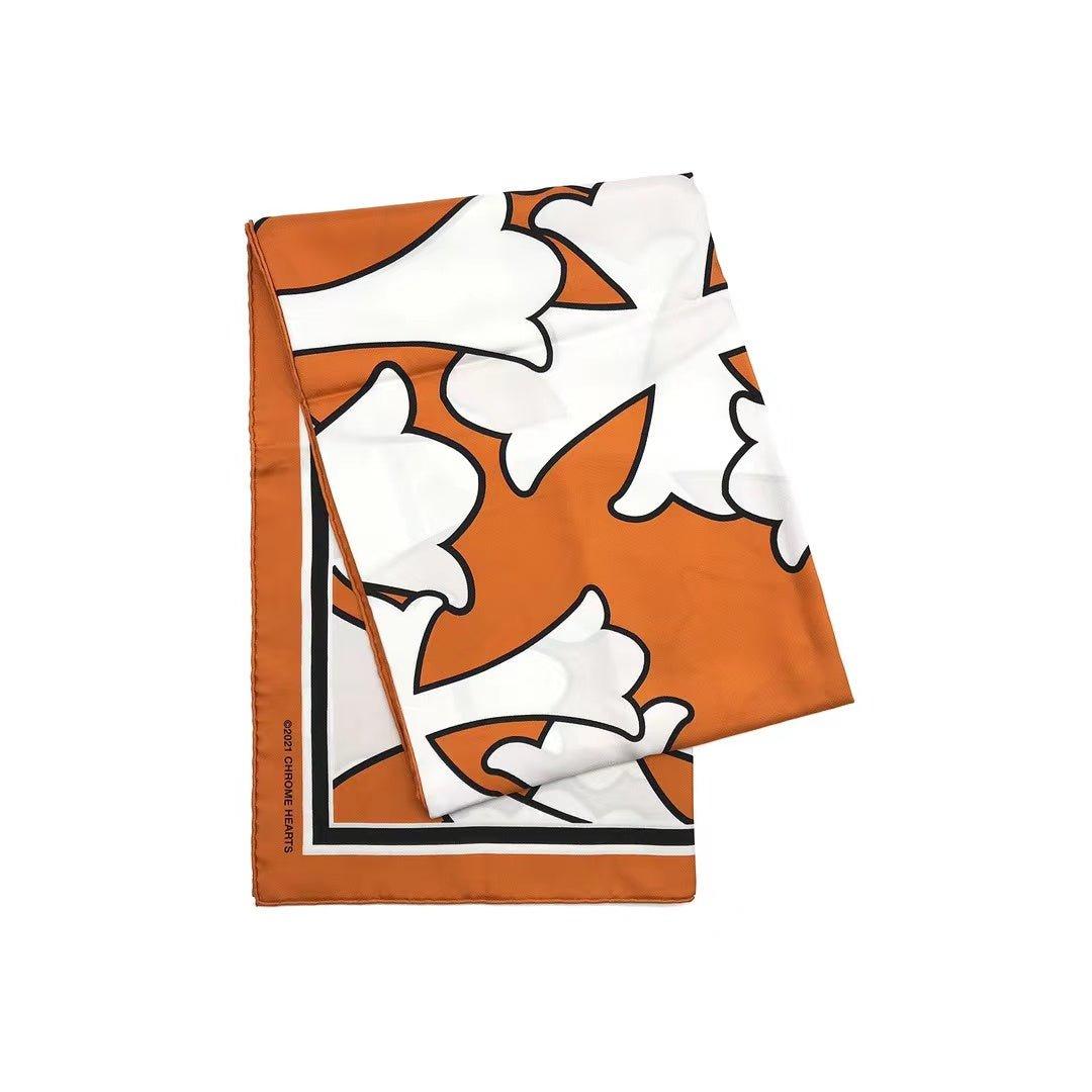 Chrome Hearts Cross Logo Silk Scarf
