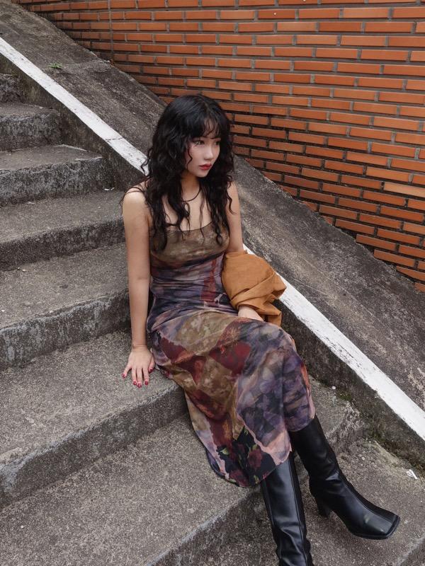 [4일입고예정]♥︎ONLY VIVIC♥︎HONGKONG PATCH DRESS