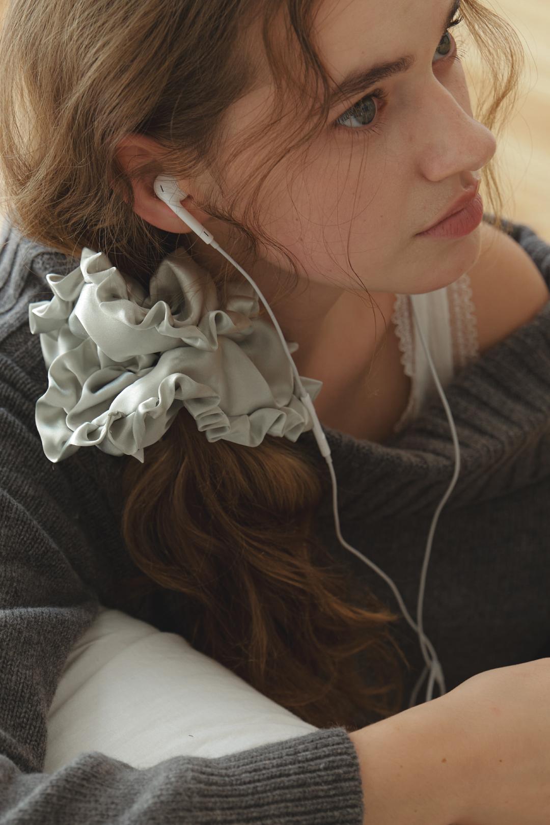 After Frill Scrunchie (Green)