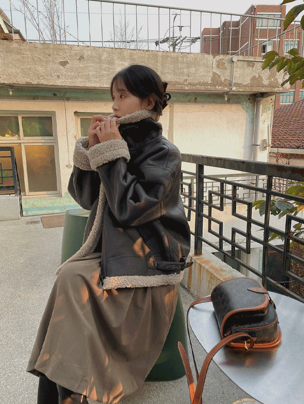 #Free ship, marlin 가죽 무스탕