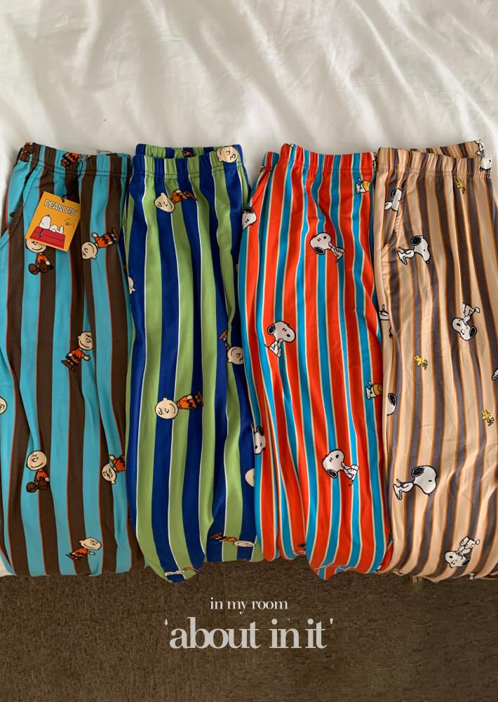 수면바지 겨울 피치기모 스누피잠옷바지 여성 남성 커플 크리스마스 파자마파티 빅사이즈잠옷