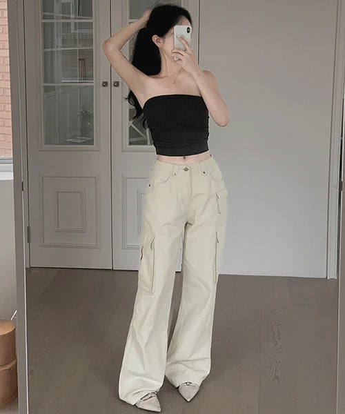 마이키 카고 와이드 팬츠 (숏/롱-2ver)