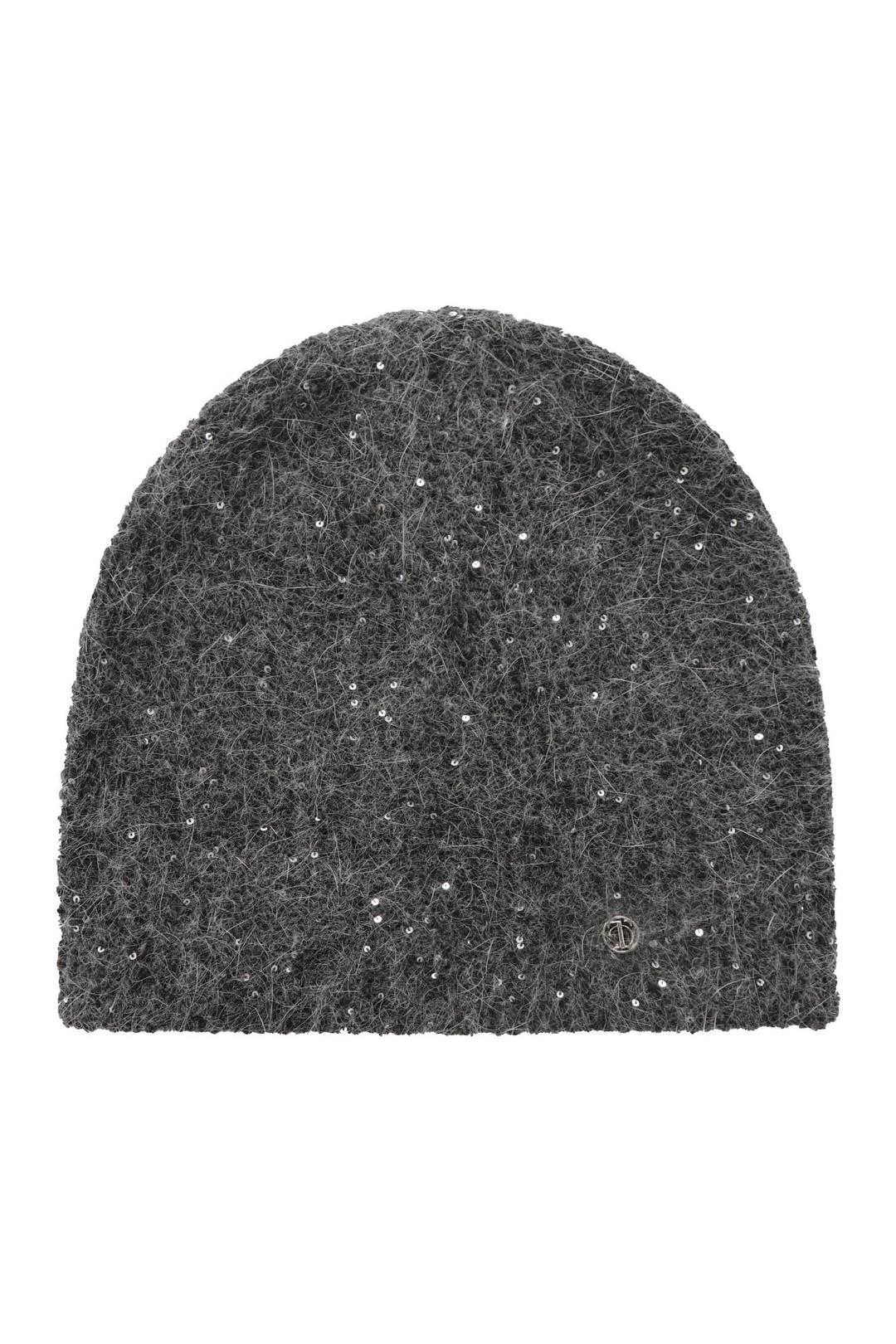 Spangle Angora Beanie [ Charcoal ]