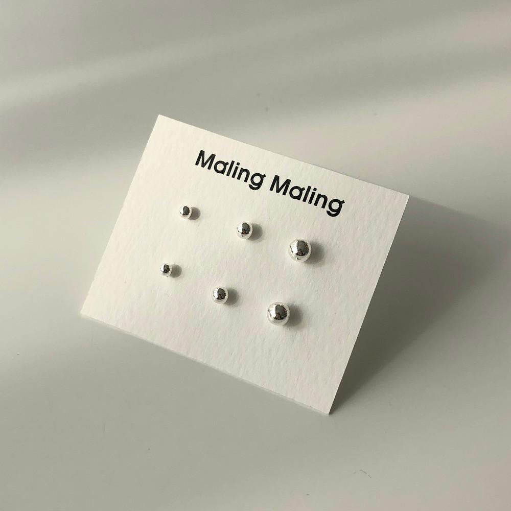 925실버 베이직 볼귀걸이 / 3mm, 4mm, 5mm 사이즈별 이어링
