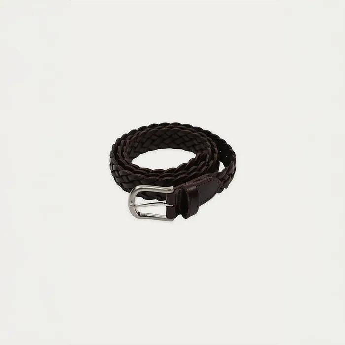 Weaving Leather Belt_Brown
