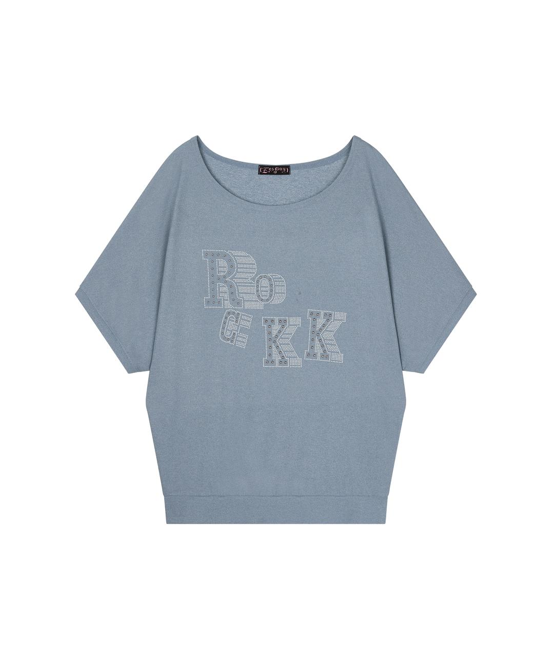 ROCKk ! (∩˃o˂∩)★ T SHIRT - BLUE