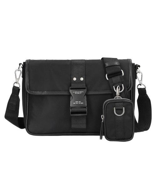 brevity flap buckle bag / black