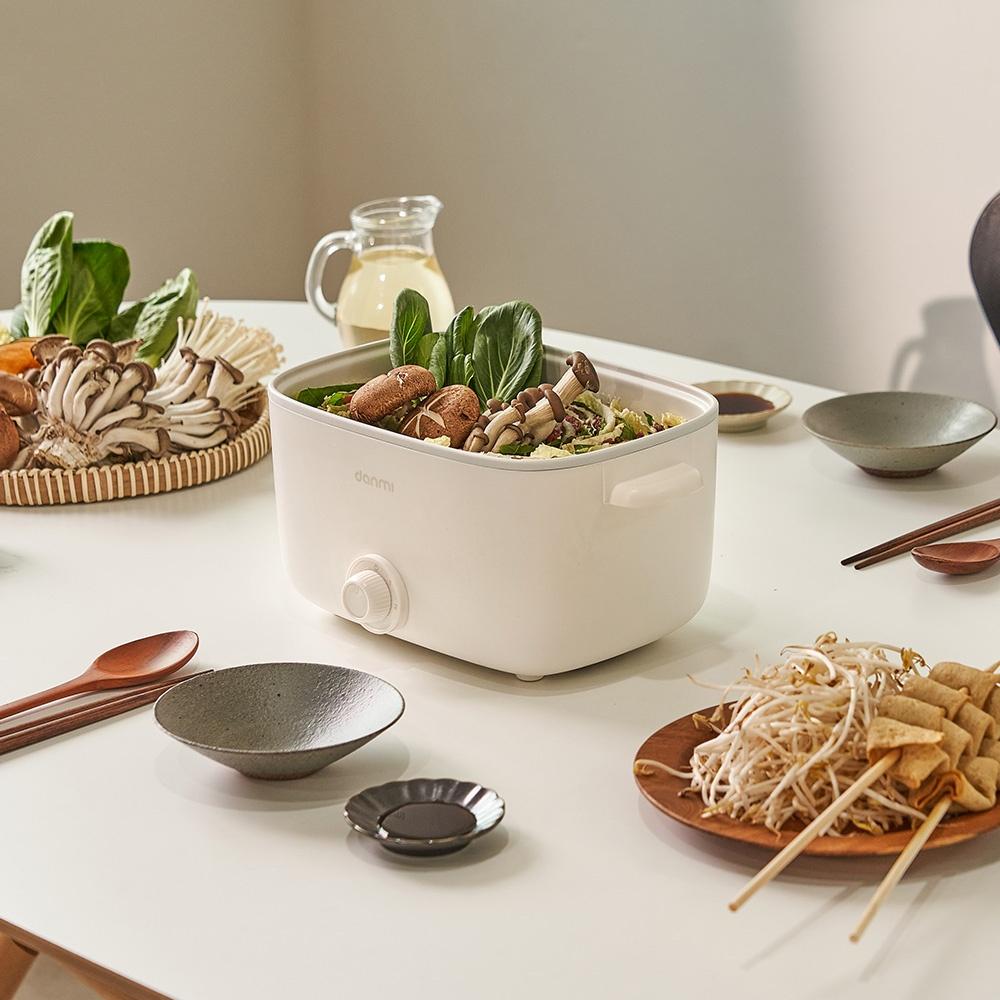 단미 사각 라면포트 멀티쿠커 그릴 전기 냄비 2.5L DA-MEK04