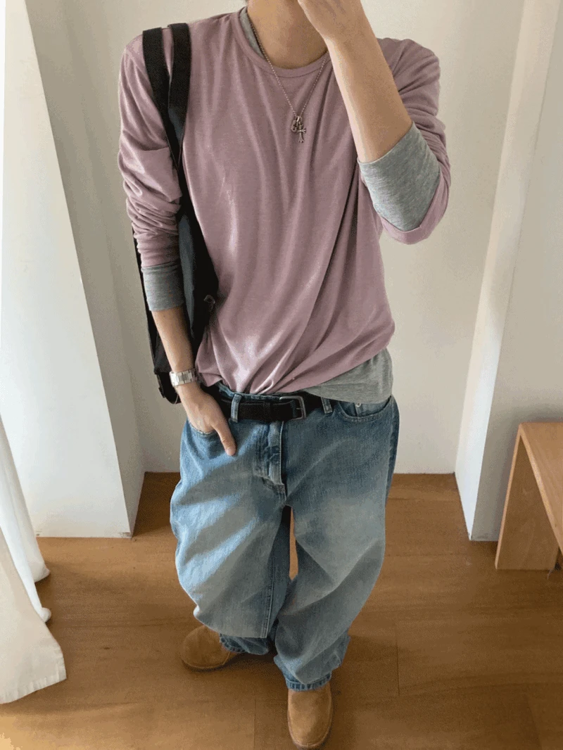 실켓 베이직 긴팔 티 (9color)