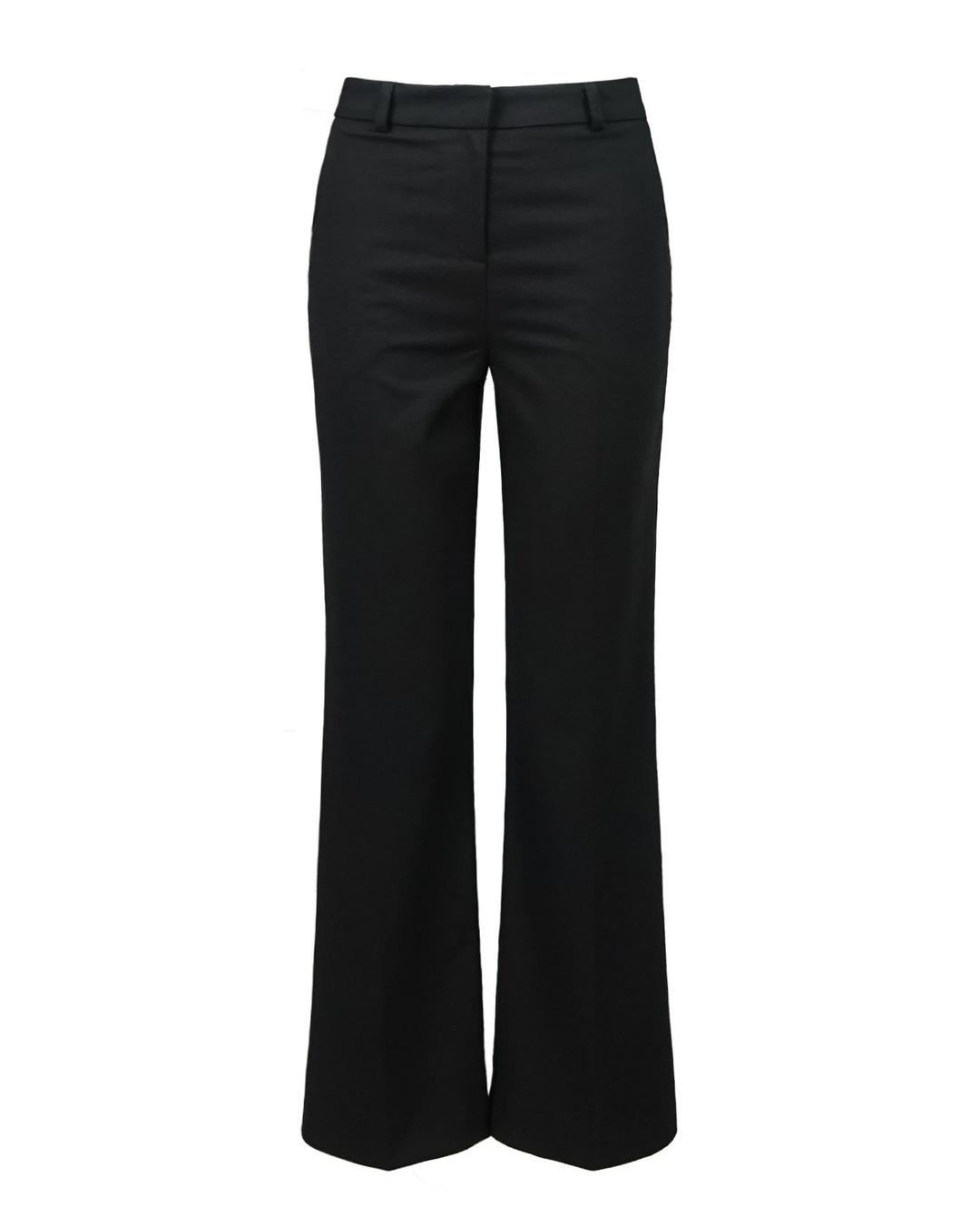 Metal triclipse semi bootcut slacks black
