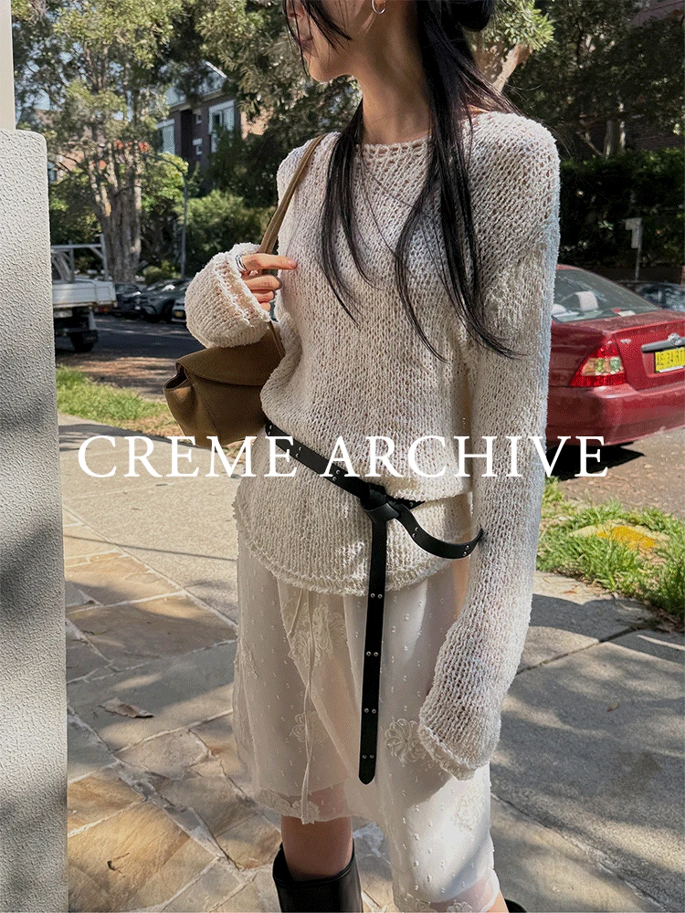 [CRÈME ARCHIVE] 플린 네트 니트 / 여름니트