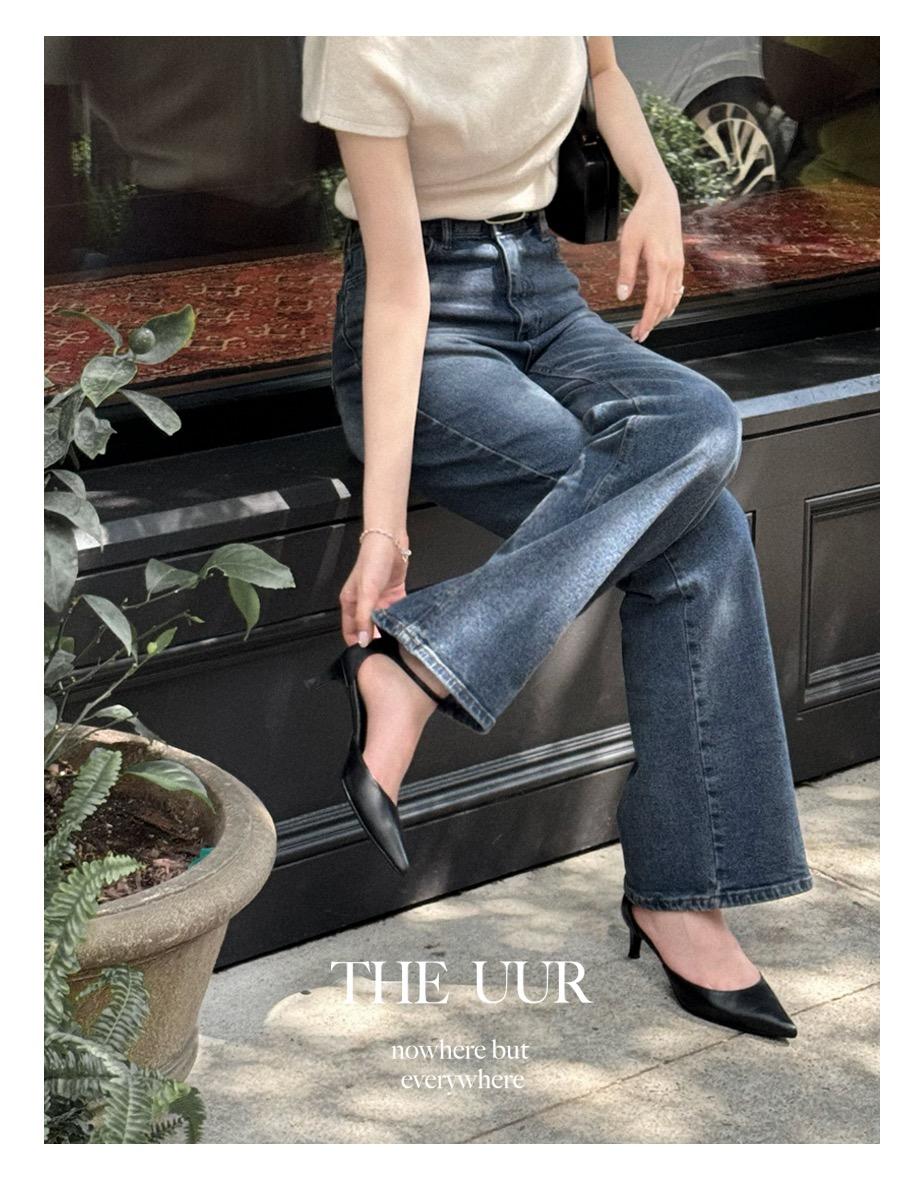 [short 9월말출고] [long/short] uur Autumn flared denim [indigo-blue]