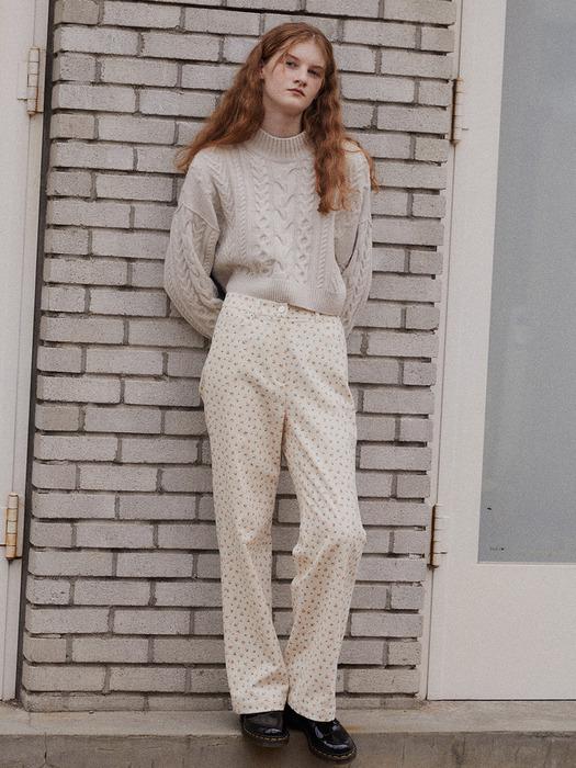 Corduroy Semiwide Pants_3color