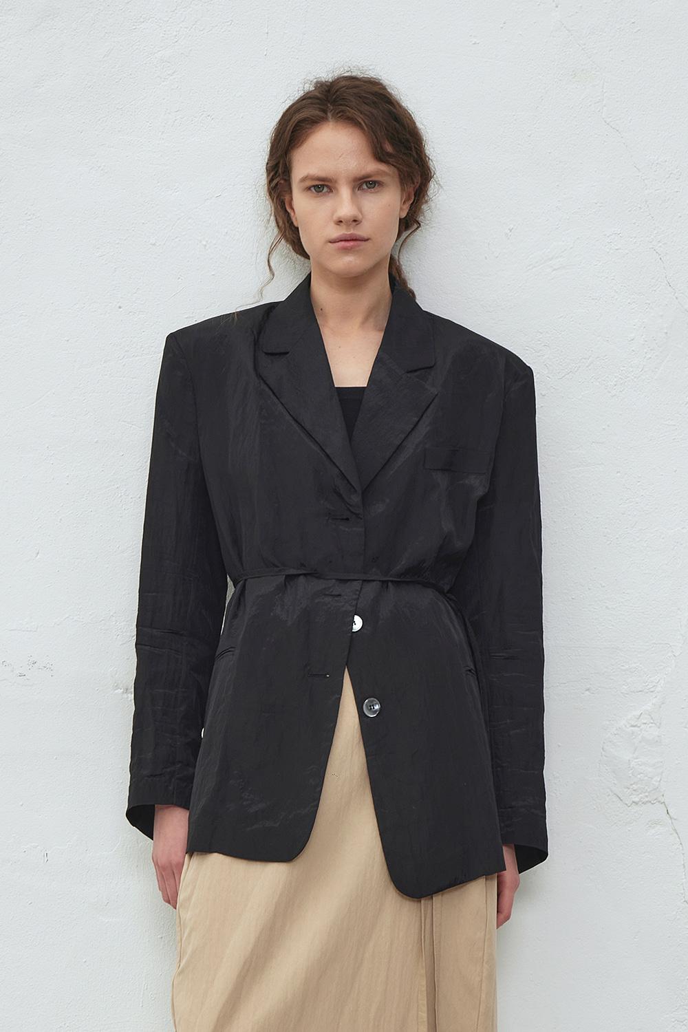 [플래시세일 72시간] 크링클 글로우 자켓_블랙