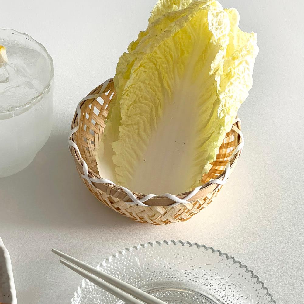 대나무 미니 볼채반