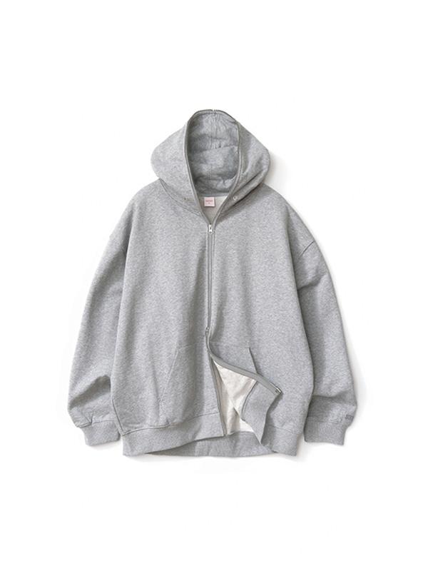 자이언트핏 솔리드 후드집업(8% 멜란지그레이)