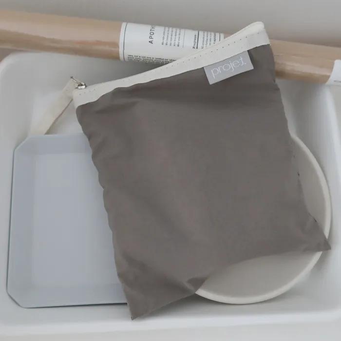 flat pouch 플랫 파우치 (cream grey)