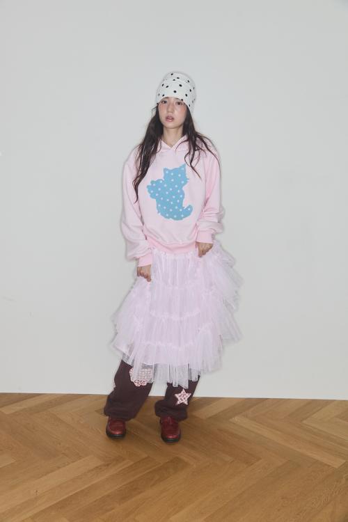 스타라이트 키리 크롭 후디 (핑크)