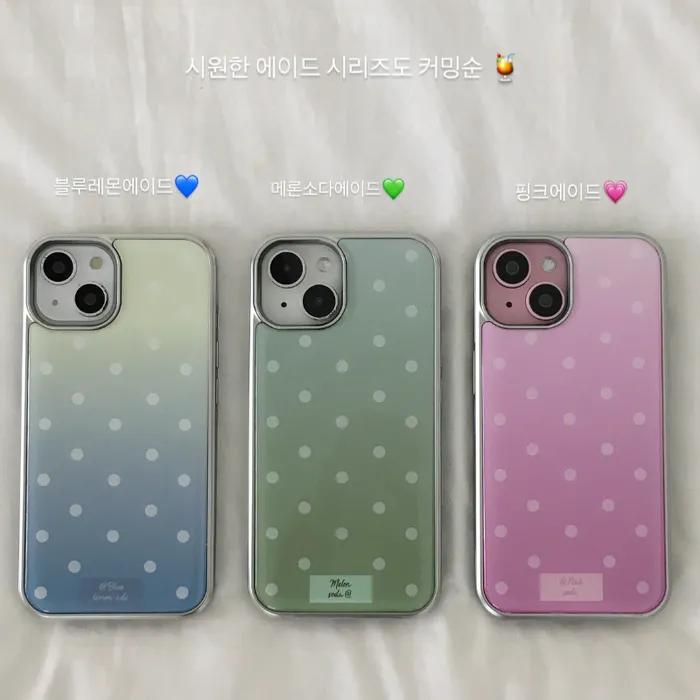 [+맥세이프] 에이드 시리즈 [실버 에폭시 범퍼 케이스] 아이폰 17 갤럭시 제트플립