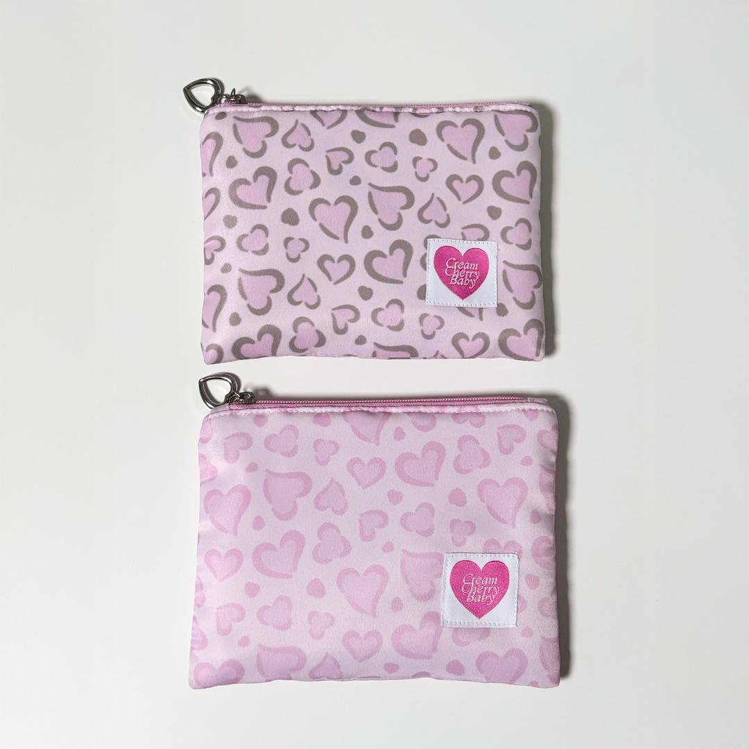Heart Leopard Pouch