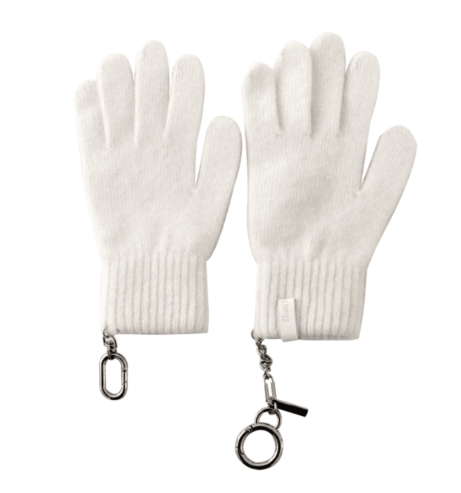 DUUM) Keyring Gloves - Cream