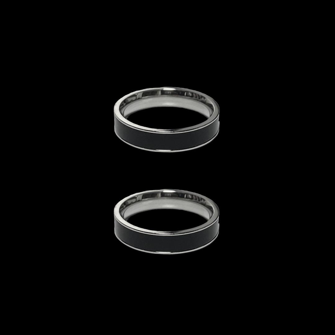 1+1 BALCK CIRCLE RING [신상품할인]