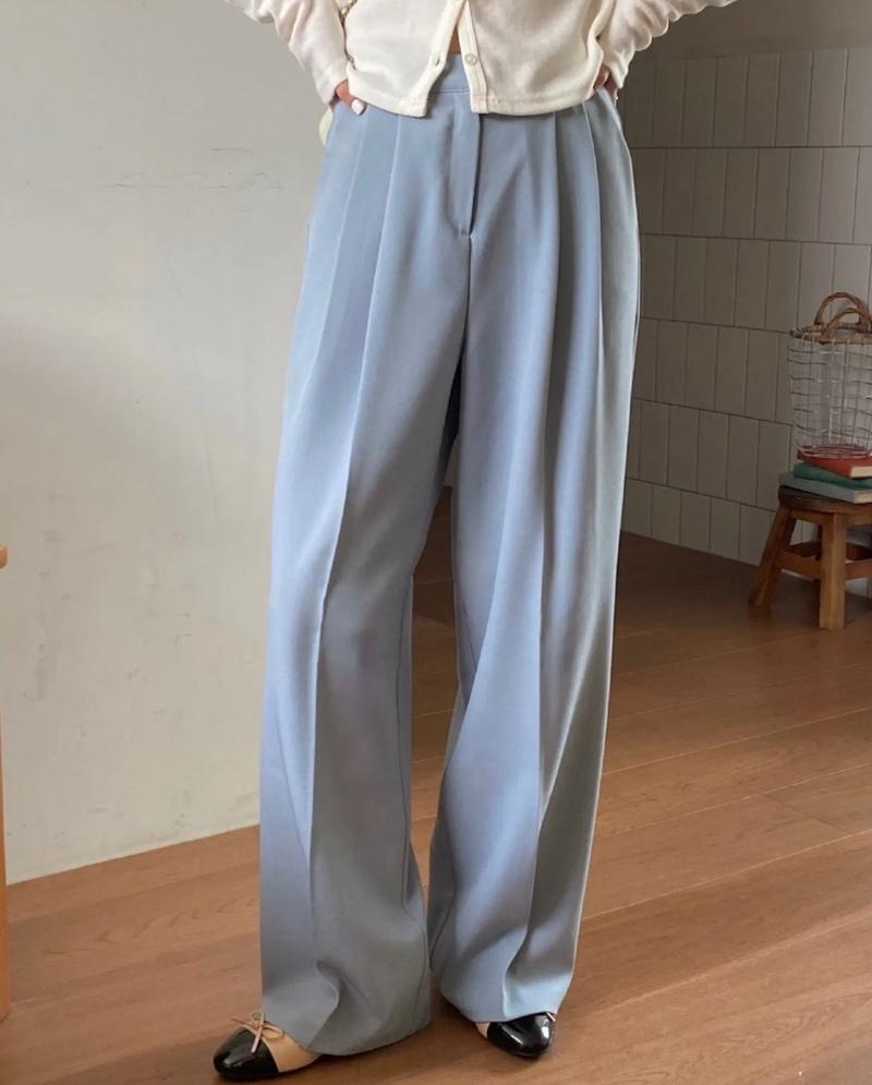 [모델픽!] 데이지 투핀턱 슬랙스 (4color)