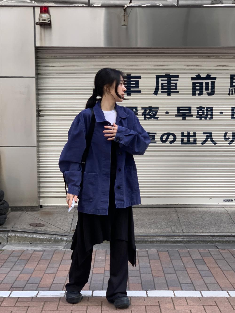 [리어스 제작] 워시드 워크 자켓 (blue)