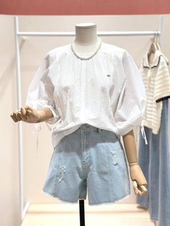 이런 상품 어때요? [플라스틱아일랜드]벌룬소매 스트링 블라우스(PR2WB510)