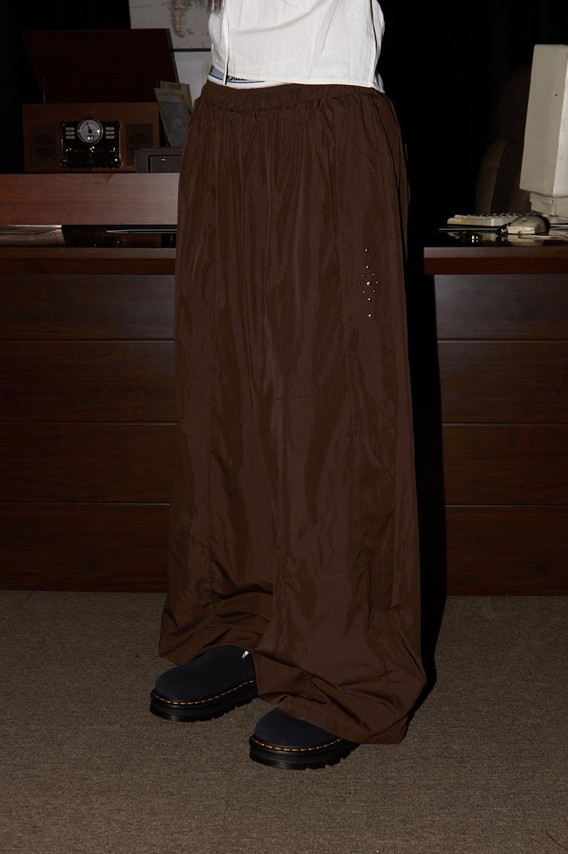 JUSTIN SIDE STUD NYLON PANTS