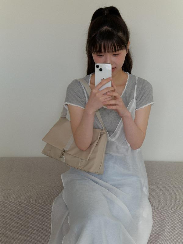 Chloe Nylon Bag - Beige