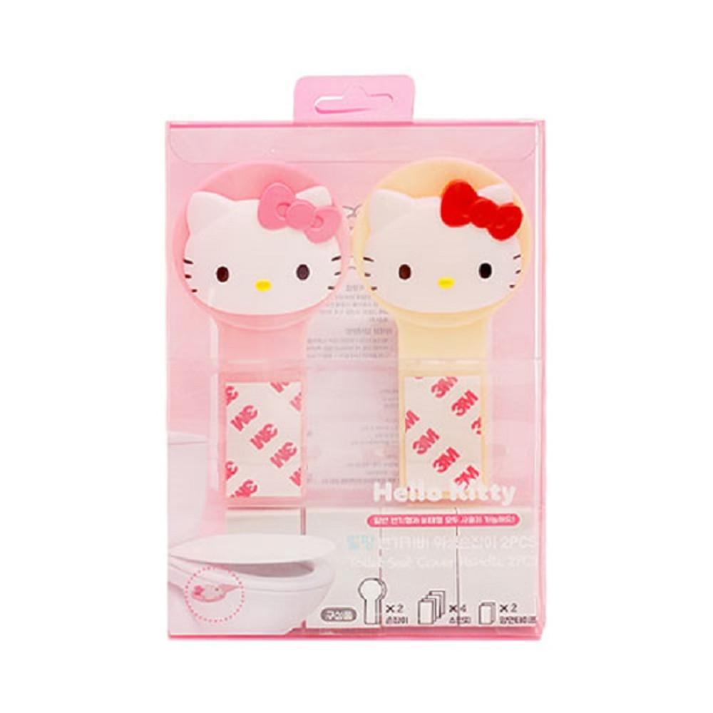 헬로키티 변기커버 위생 손잡이 2PCS