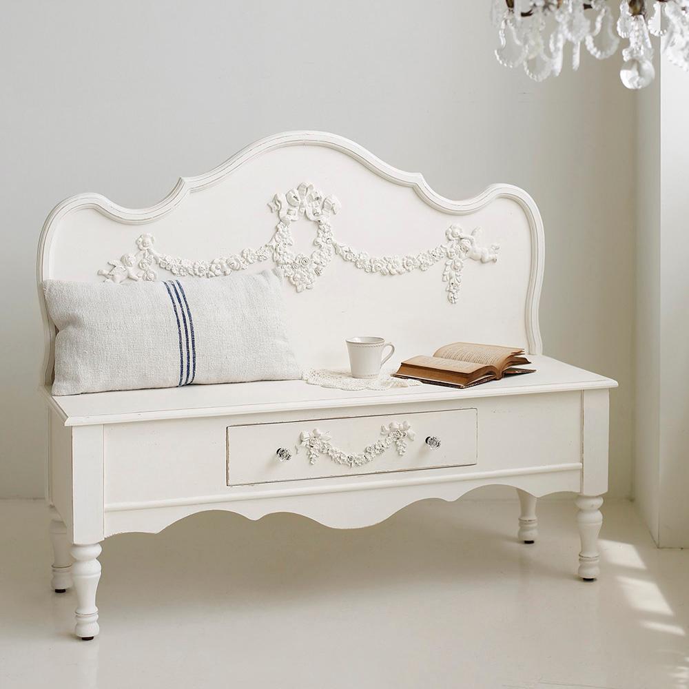 안젤로 원목 벤치 쉐비 수납 인테리어 장식 의자 스툴 가구 현관 다용도