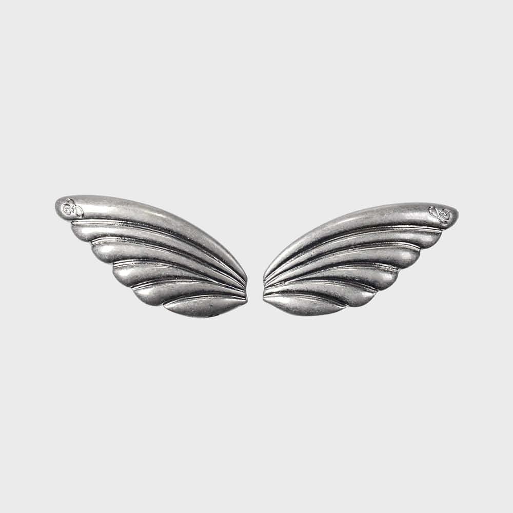 ANGEL WING SHELL ANTIQUE BARRETTE SET (2PCS)