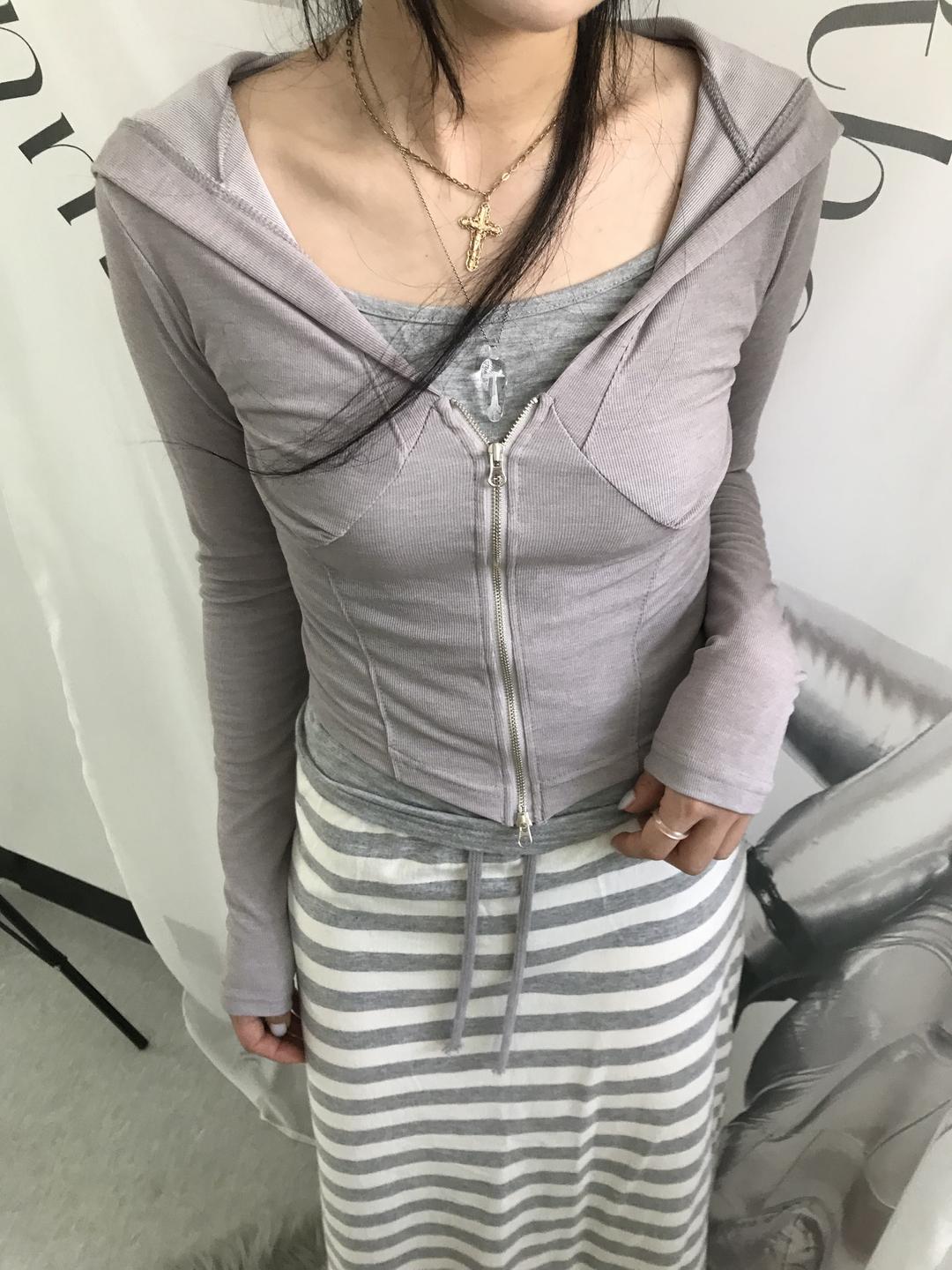 히피디피 sugar hood zip-up (3color)