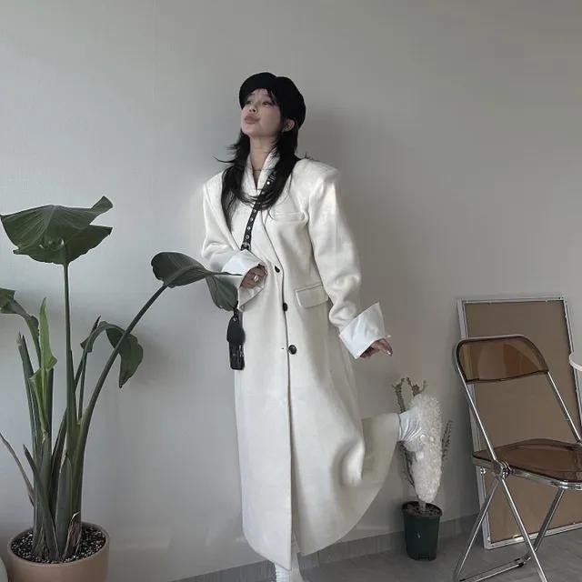 [MD추천][MOTD] 울 커프스 롱 코트 (3COLOR)WH(배송1-2일소요)