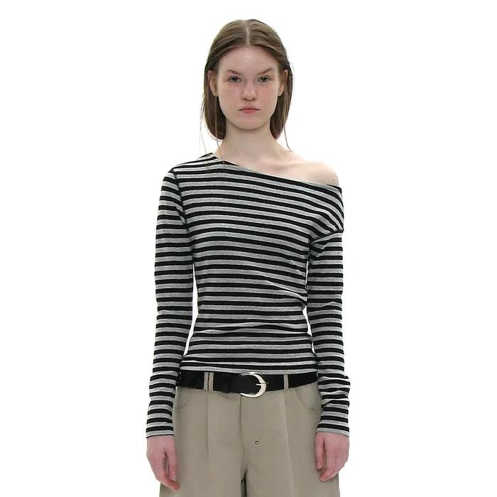 PWC UNBALANCED JERSEY SLEEVE TOP_12COLOR