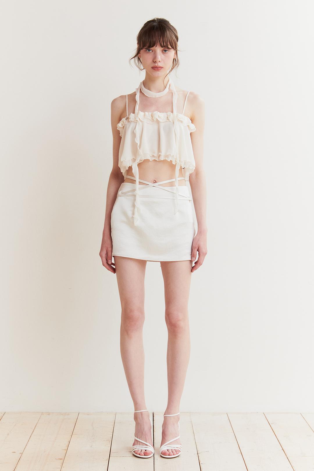 [6/13~] LILY SCARF TOP cream