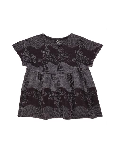 ROSE JACQUARD KNIT BLOUSE