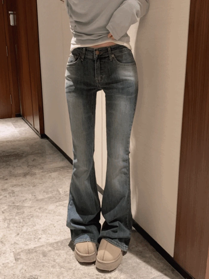 (주문폭주/핏보장!) 그레이쉬 로우 부츠컷 데님 팬츠