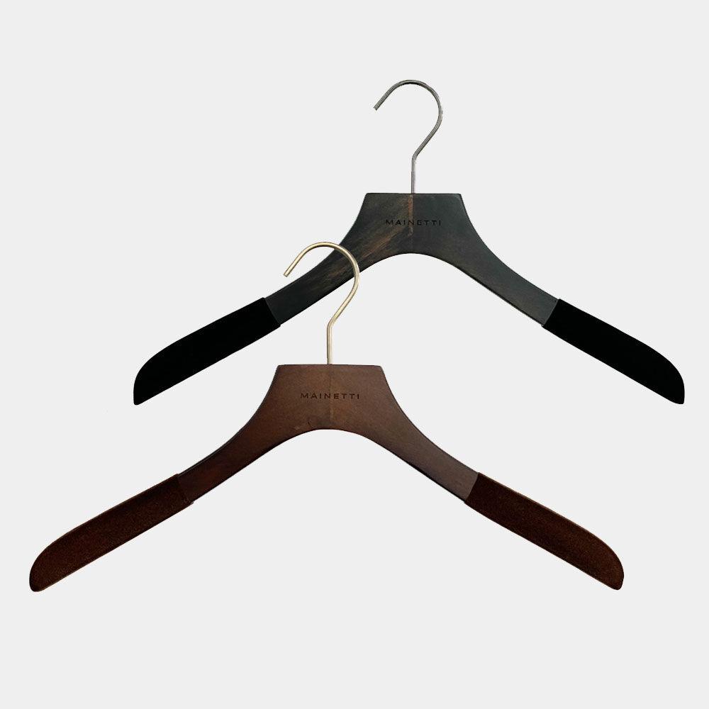 메이네티 럭셔리 벨벳 원목 상의 옷걸이 1P (2 color)