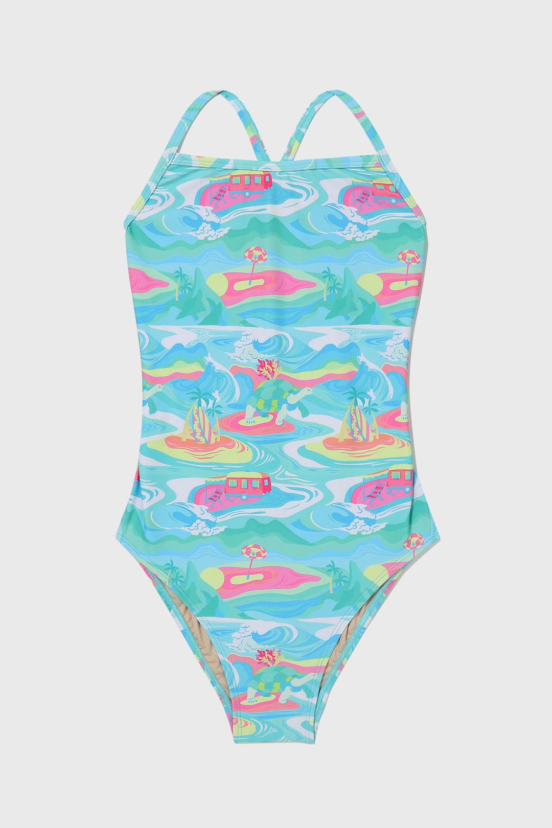 [터틀 아일랜드_민트] 원피스 수영복