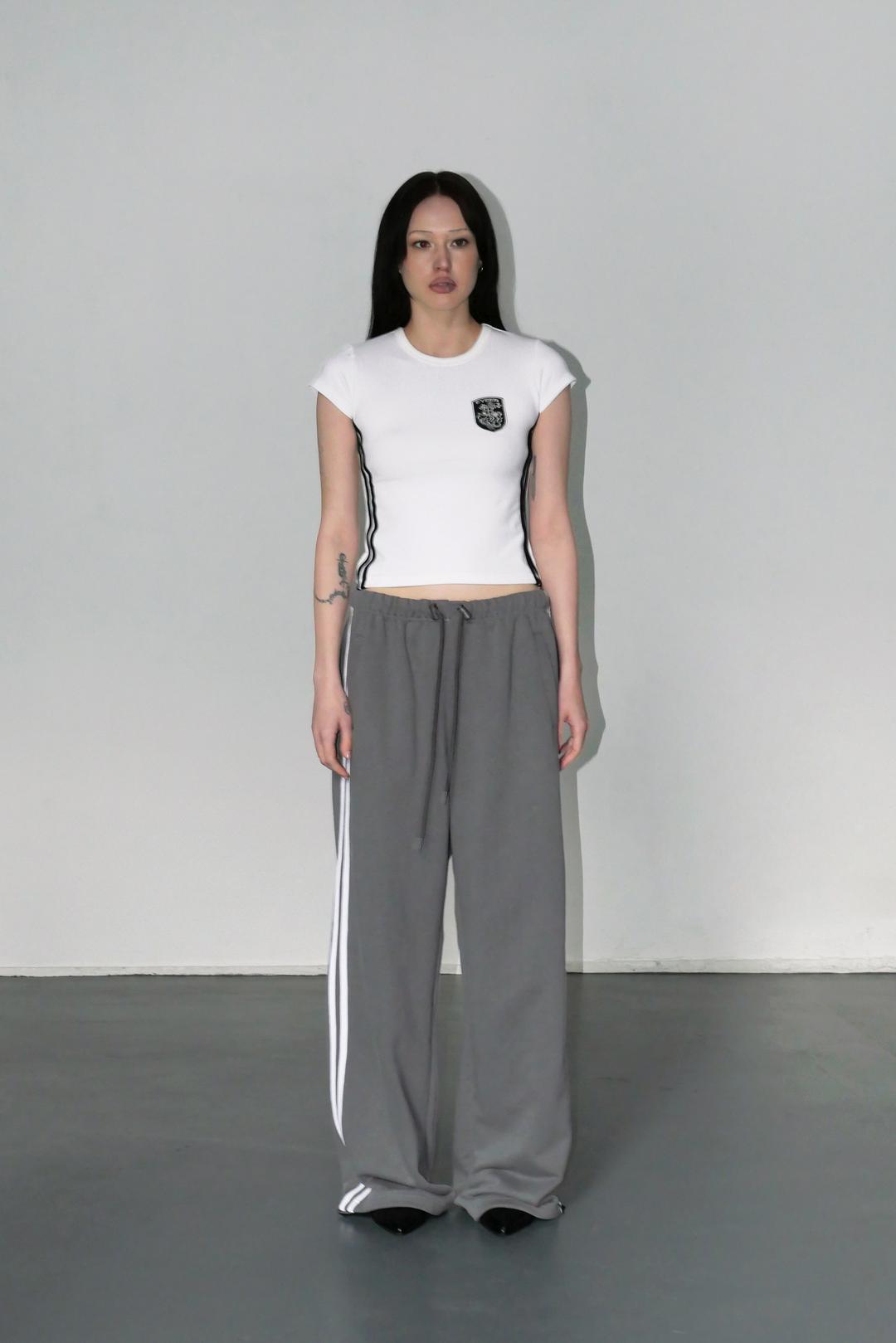 Shield Logo Short Sleeve Top - White