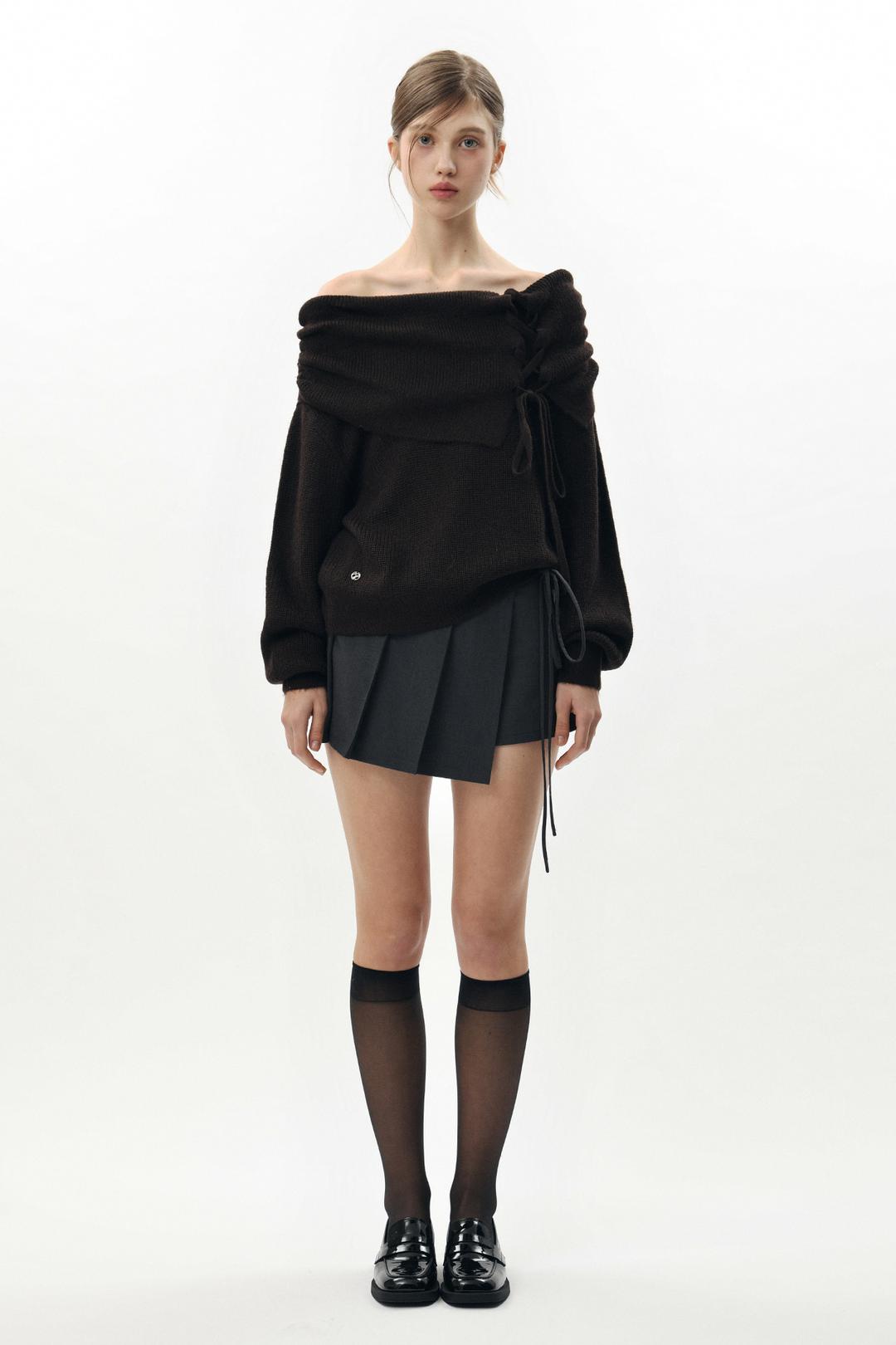 [12/12~] KAREN CORSET KNIT deep brown