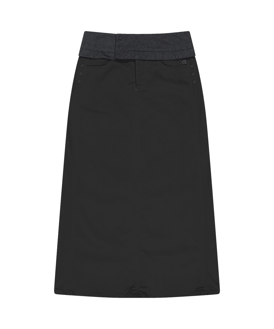 WAIST PANEL SKIRT CHARCOAL