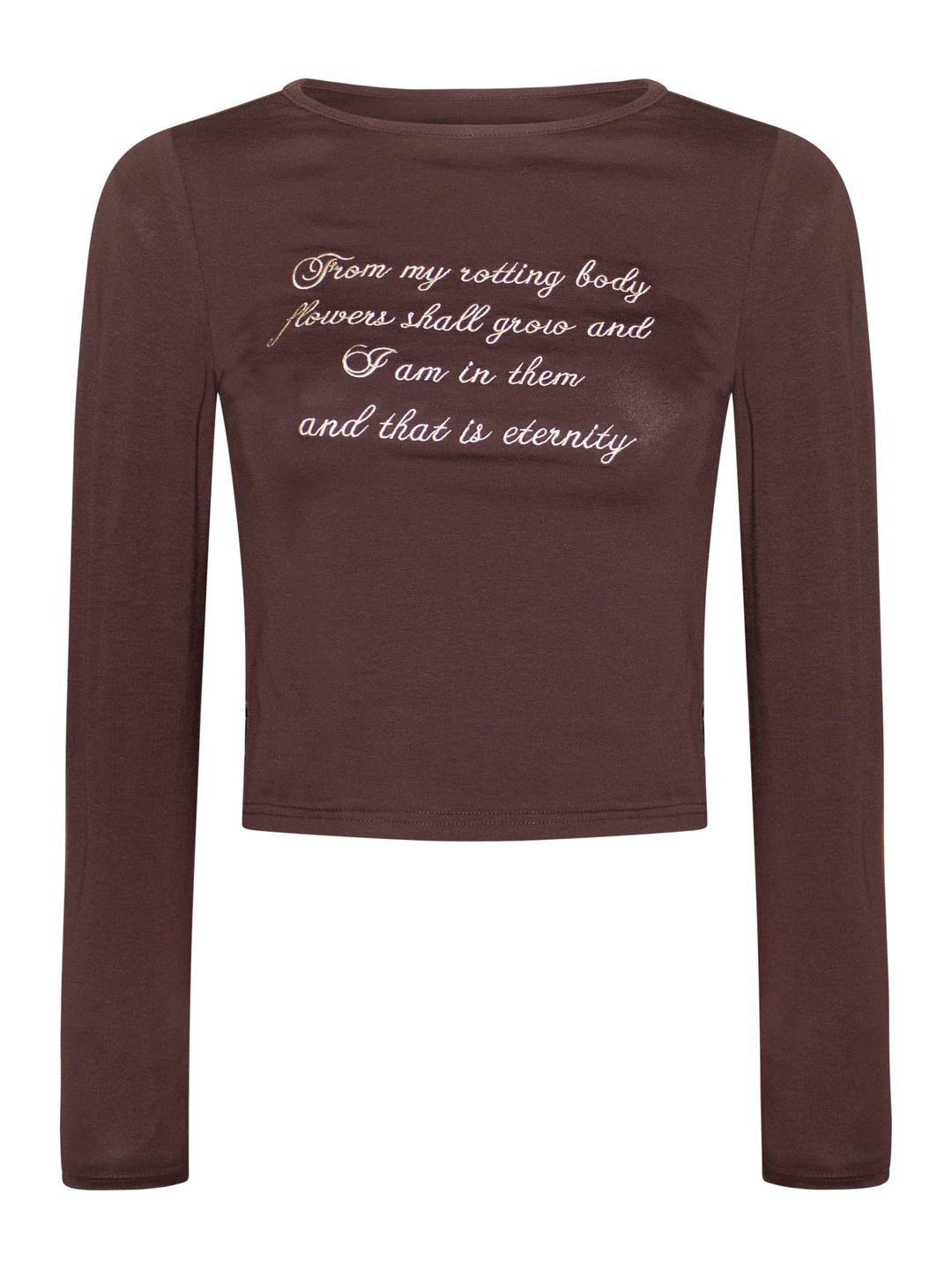 Eternal Flowers Long Sleeve Top - XS