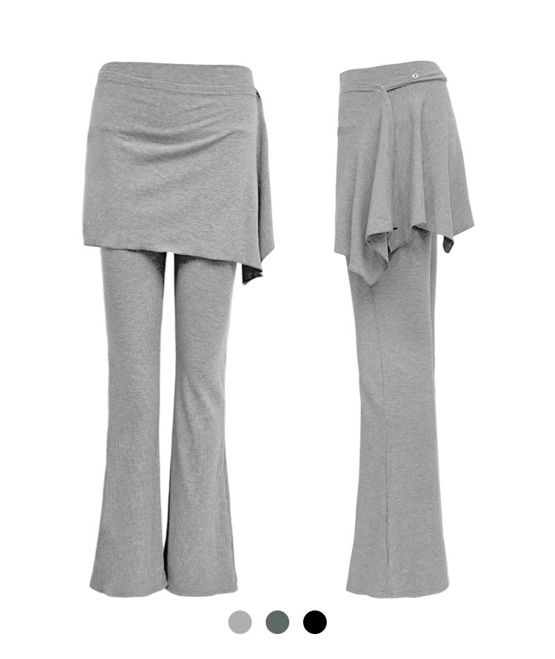 드레이프 커버 레깅스 팬츠